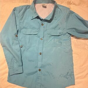 Kids Light Blue Button Down Shirt
